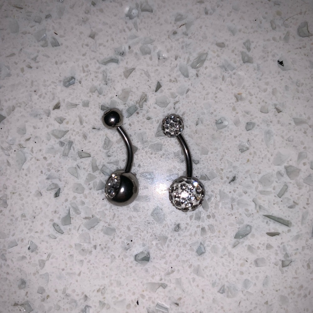 💛 NWOT sterling belly rings